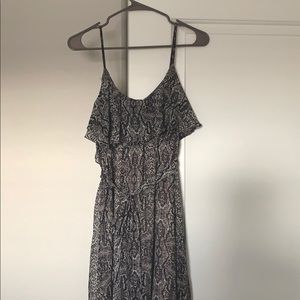 Gray maxi dress